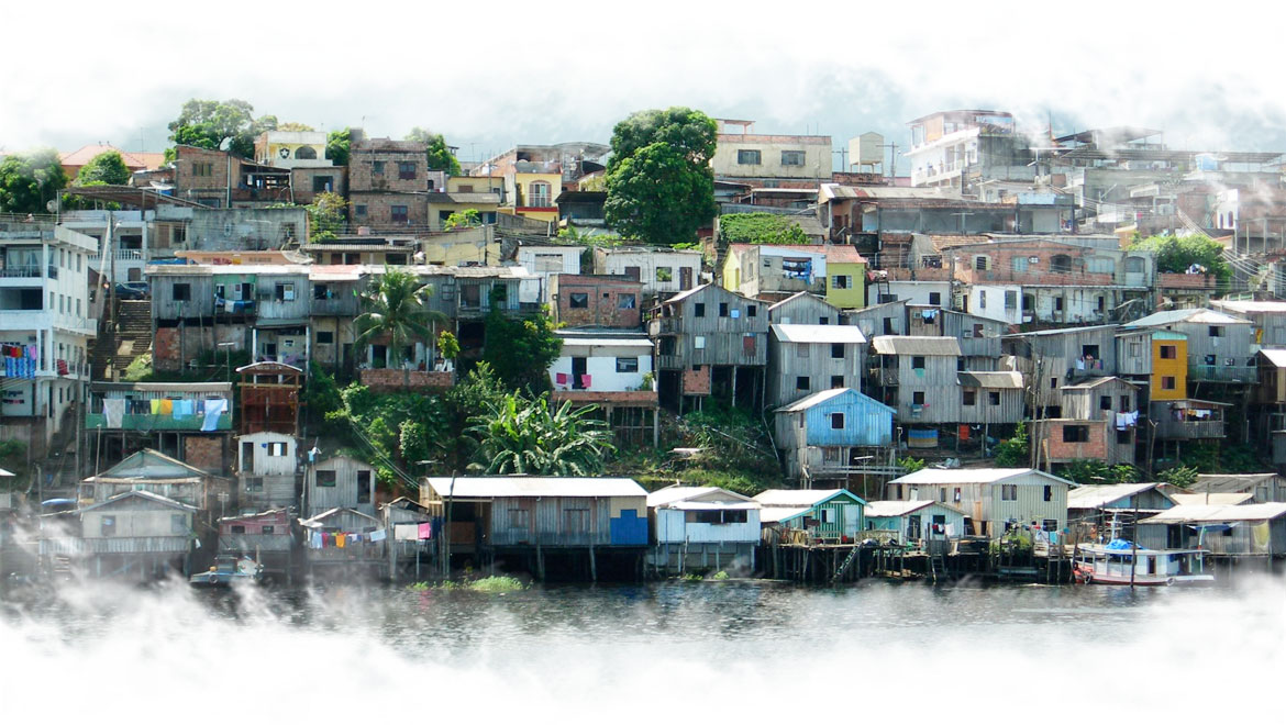 Bidonville à Manaus